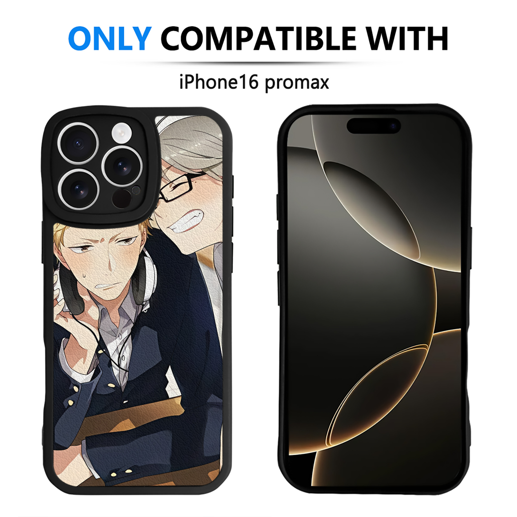 （画像用） ハイキュー!! Haikyu!! 【iPhone 16シリーズ対応】シリコンスマホケース（レザー調） 材質：シリコン